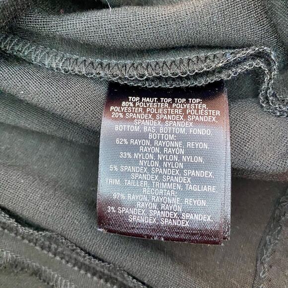 Anthropologie Maeve Black White Crosswise Stripe Fit & Flare Mini Dress Womens 6 - Picture 13 of 15